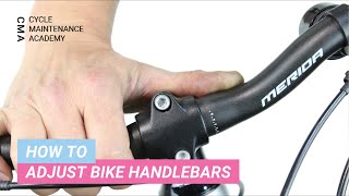 How To Adjust Bike Handlebars [upl. by Ahsemo]