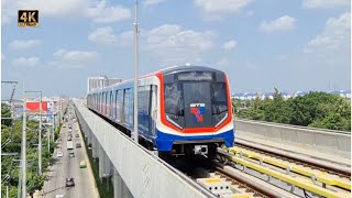 Bangkok BTS Skytrain Sukhumvit Line  All 48 stations 🇹🇭 Thailand [upl. by Hynda373]