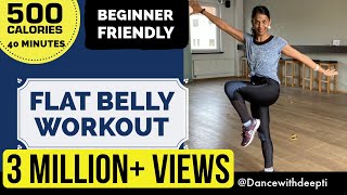 DWD26  40 MIN Flat Belly  Bollywood Dance workout  Beginners Dance Workout to lose belly Fat [upl. by Elton]