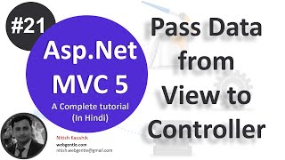 21 Pass data from view to controller  mvc tutorial for beginners in net c [upl. by Gintz]