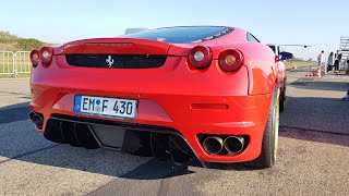 Ferrari F430 with Straight Pipes F1 KILLER SOUNDS [upl. by Anoo]