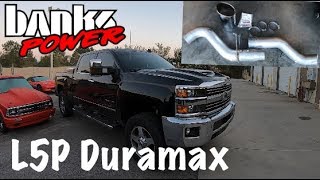 Banks Power L5P Duramax Monster Exhaust System Install [upl. by Anyahc]