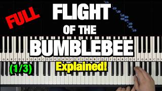 FLIGHT OF THE BUMBLEBEE PIANO TUTORIAL [upl. by Joris]