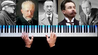 TOP 5 MOST FAMOUS RUSSIAN PIANO PIECES [upl. by Leik]