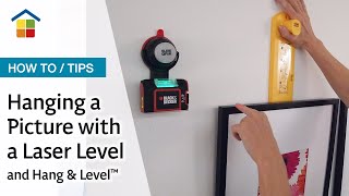 How to hang pictures with Hang amp Level and Suregrip laser level [upl. by Philina531]