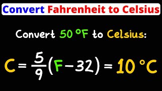 Convert Fahrenheit to Celsius  Temperature Conversion  Eat Pi [upl. by Aldos50]