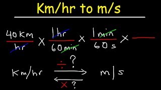 How To Convert From Kmhr to ms and ms to Kmhr  With Shortcut [upl. by Nonna]