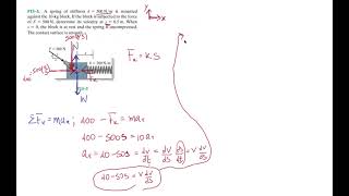 Problem F133 Dynamics Hibbeler 13th Chapter 13 [upl. by Dyke991]