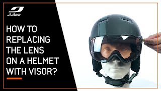 How to replace the lens on my ski helmet with a visor  Julbo [upl. by Zachary]