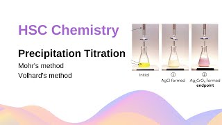 Precipitation Titration Mohrs amp Volhards Method  HSC Chemistry [upl. by Acinoed]