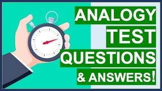 ANALOGY TEST Questions Tips Tricks and ANSWERS How To PASS Word Analogy Tests [upl. by Eimme]