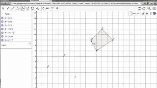 Indsæt koordinater og tegn figurer med GeoGebra i koordinatsystem [upl. by Honor945]