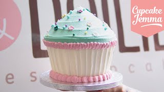 Giant Cupcake Masterclass HowTo  Cupcake Jemma [upl. by Didi]