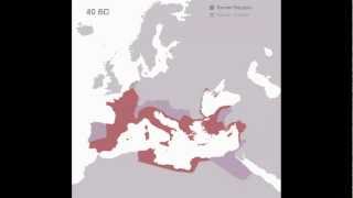 Animated History of the Roman Empire 510 BC  1453 AD [upl. by Emylee82]