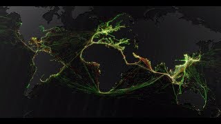 Marine Traffic – A visualisation of global shipping data [upl. by Auroora]