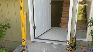 Jeld Wen Front Door Installation  Really crappy products and craftsmanship PART 1 [upl. by Judson]