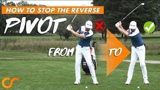 HOW TO STOP THE REVERSE PIVOT IN THE BACKSWING [upl. by Eillehs]