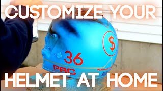 How To Spray Paint Your Helmet At Home [upl. by Kcorb936]