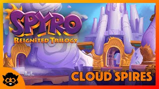 Spyro 3 Reignited  Part 4 Cloud Spires 100 All Gems amp Eggs [upl. by Ainud]