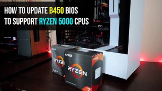 How to update B450 BIOS to support Ryzen 5000 CPUs [upl. by Fotina714]