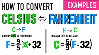 CONVERTING CELSIUS TO FAHRENHEIT amp VICE VERSA [upl. by Haizek]