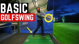 THE MOST BASIC GOLF SWING IN SLOW MOTION [upl. by Carbo486]