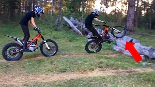 FIRST TIME RIDING TRIALS BIKES [upl. by Walkling]