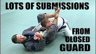 JiuJitsu Submissions  Lots of Closed Guard Submissions [upl. by Sivad]