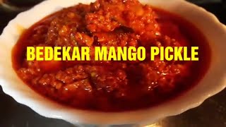 BEDEKAR MANGO PICKLEBedekar masala readymade Mango pickle recipe using bedekar ready pickle mix [upl. by Chabot192]