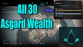 Assassins Creed Valhalla All Asgard Wealth Locations guide [upl. by Reede593]