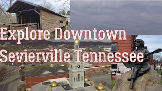 Downtown Sevierville Tennessee History Walk And Harrisburg Covered Bridge 2019 [upl. by Arihk749]