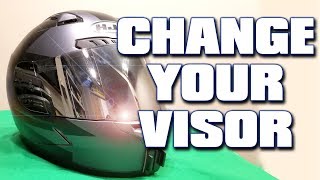 How To Change The Visor On Your Motorcycle Helmet [upl. by Irena40]