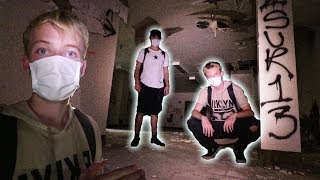 EXPLORING A HAUNTED ABANDONED HOSPITAL  chased out [upl. by Schmidt]