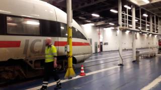 ICE train boarding Scandlines RodbyPuttgarden ferry [upl. by Cerys]