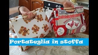 Portateglia in stoffa tutorial italiano semplice e veloce [upl. by Annabel]