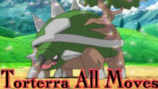 Torterra All Attacks amp Moves Pokemon [upl. by Enala527]