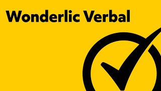 Free Practice Wonderlic Verbal Study Guide [upl. by Driscoll861]