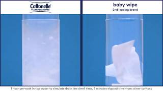 Flushable Wipes Made for Your Pipes from Cottonelle® Brand [upl. by Arramahs775]