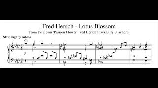 Fred Hersch  Lotus Blossom  Piano Transcription Sheet Music in Description [upl. by Nyrahtak]