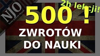 Zwroty po angielsku  Język angielski darmowy kurs  500 zwrotów [upl. by Datha431]