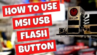 How To Flash MSI B450 Gaming Plus Max BIOS With USB Flash Back Button [upl. by Travers]