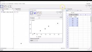Geogebra Indsætte målepunkter i et koordinatsystem [upl. by Ainos392]