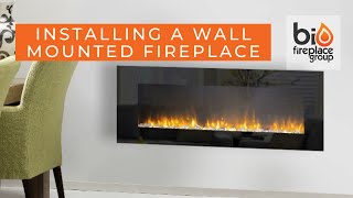 How To Install ANY WallMounted Electric Fireplace  Bio Fireplace Group [upl. by Gracie187]