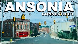 ANSONIA Connecticut Downtown Driving Tour  4k [upl. by Noorah99]