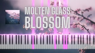 Molten Glass  Blossom  Piano visualizer  tutorial [upl. by Bria433]