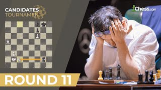 MVL Stumbles In The Endgame  FIDE Candidates Tournament [upl. by Tiebout]