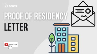 Proof of Residency Letter affidavit of residence  Explained [upl. by Nirred]