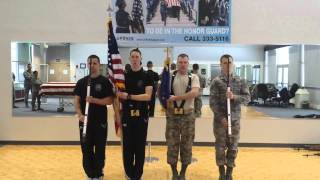 USAF Academy Base Honor Guard Colors training [upl. by Giardap]