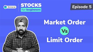 Market Order Vs Limit Order  Stocks for Beginners [upl. by Rodl]