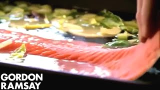 Salmon Salad Nicoise Part 1  Gordon Ramsay [upl. by Arakal]